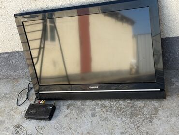 ресивер для телевизора купить в бишкеке: Телевизор с плоским экраном Toshiba черного цвета. Продам б/у ТВ