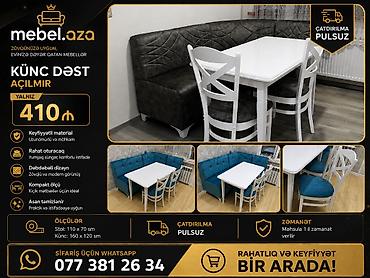 Divan və masa dəstləri: Yeni, Künc divan, Mətbəx üçün, Açılmayan, Rusiya — 1