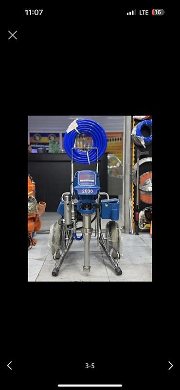 spray: Безвоздушный окрасочный аппарат Master Sprayer 2030 на тележке. - — 1