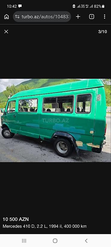 ilkin odenissiz priora: Mercedes-Benz : 2.2 l | 1994 il Mikroavtobus — 2