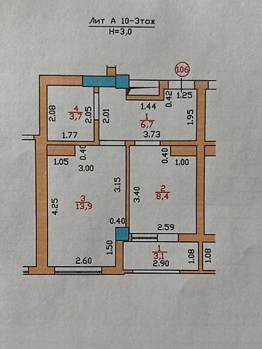 Продажа квартир: 1 комната, 36 м², Тунгуч мкр Элитка, 10 этаж, Косметический ремонт — 5