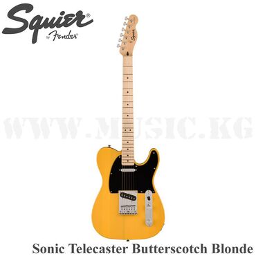 гитара акустическую: Электрогитара Squier Sonic Telecaster, Maple Fingerboard, Black