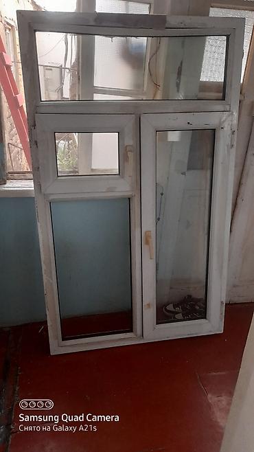 plastic qapi: İşlənmiş İkiqat şüşə paketi Plastik pəncərə, Еni: 103 sm, Uzunluğu: 170 sm, Ödənişli quraşdırma — 4