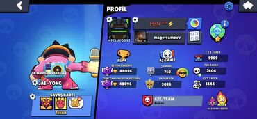 tik tok hesab satisi: Brawl Stars oyun hesabıdır. Hesabda yüksək kupa sayı və bir çox