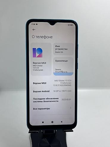 black sharp: Redmi, Redmi 9A, Б/у, 64 ГБ, цвет - Синий, 2 SIM — 9