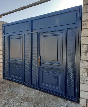 Həyət darvazaları: Yeni Dəmir Həyət darvazası, 450 m, Mexaniki, Qapı ilə, rəng - Qara, Kredit yoxdur, Ödənişli quraşdırma, Ödənişli çatdırılma, Rayonlara çatdırılma — 13