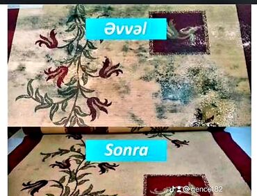 Xalçaların yuyulması: Xalça Yuma Mərkəzi – Xalçalarınıza ikinci həyat veririk! Xidmətlər: - — 8