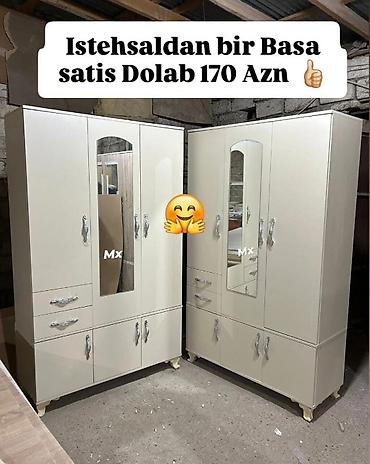 Шкафы-прихожие: Dolab yeni qarderob paltar dolabı güzgülü — 1