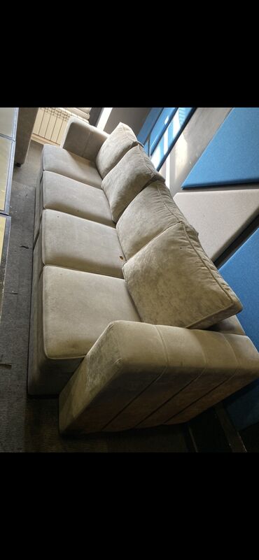 модульные диваны: Модулдук диван, түсү - Саргыч боз, Колдонулган