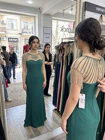 mexmer parca: Zərif gecə/libas Metrolara çatdırılma pulsuzdur - Rəng: zümrüd yaşıl — 1