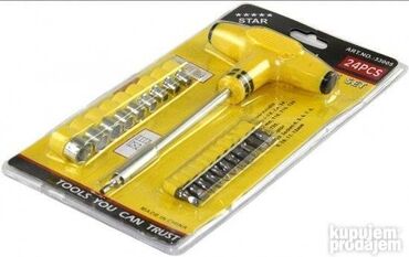 Alati: Set gedora i srafcigera. - T Screwdriver Handle 25mm Bits, Plus 1 2