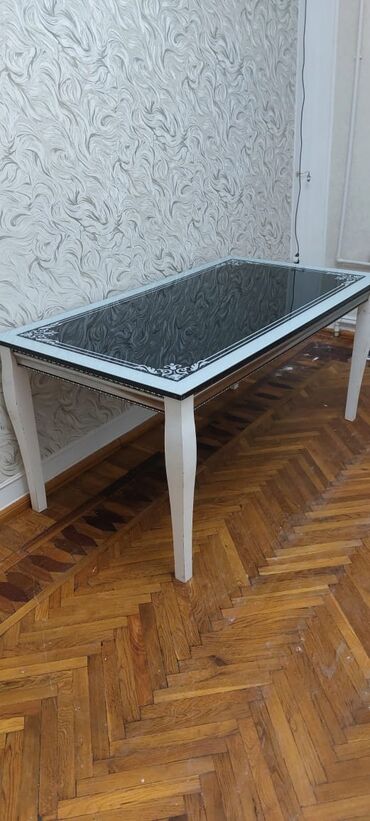 stol stil: Гостиный стол, Б/у, Нераскладной, Прямоугольный стол, Азербайджан