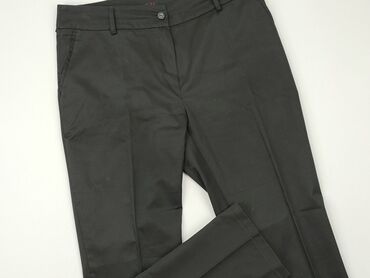 modne spodnie materiałowe damskie: Material trousers, TEX, L (EU 40), condition - Very good