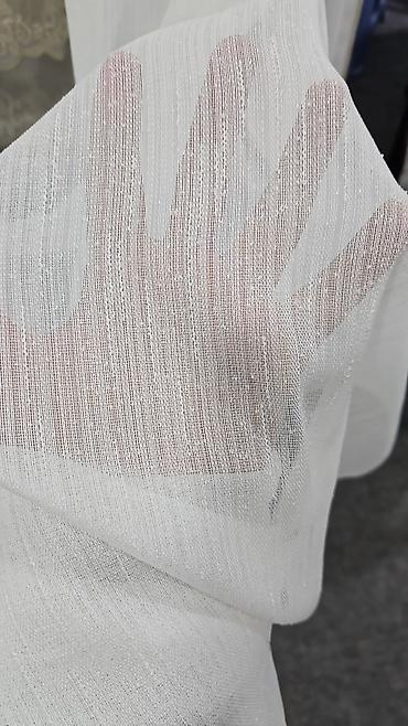 Parçalar: Ağ rəngli, incə toxumalı tül/parça - Material: yüngül, şəffaf və — 9