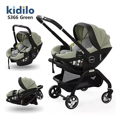 avtokreslo kidilo: Kidilo S366 Green 3‑in‑1 uşaq arabası və avtokreslo sistemi 6 ay — 1