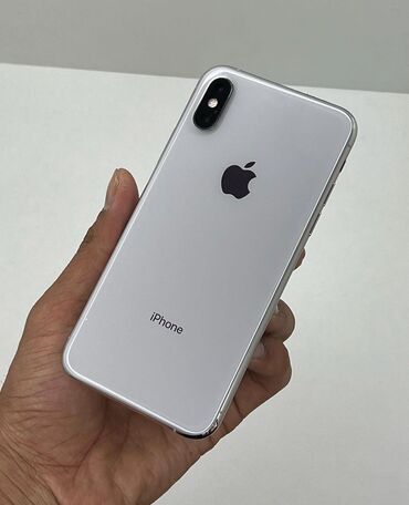iphone x kg: IPhone X, Б/у, 256 ГБ, Белый, Зарядное устройство, 100 %