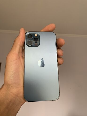 iphone 12 64 gb: IPhone 12 Pro, Б/у, 128 ГБ, Синий, Защитное стекло, Чехол, 80 %