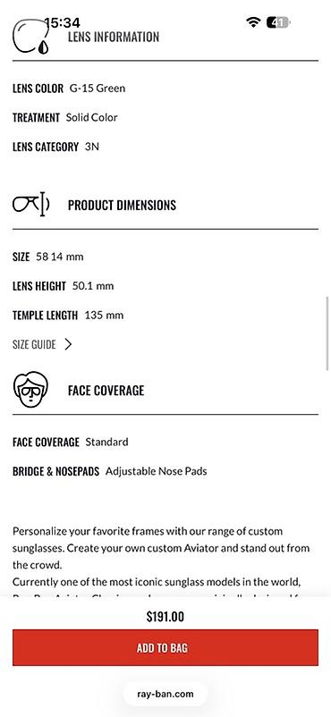 Eynəklər: Gün eynəyi, Ray-Ban, İşlənmiş — 16