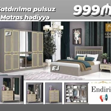 Sifarişlə yataq dəstləri: *Yataq otağı dəsti*. Sifarişlə hazırlanır *qiymət 650 azn* Rəng — 6