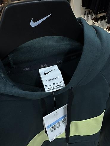 nike tech flece: Мужская толстовка, M, Nike, Новый, цвет - Зеленый, Самовывоз — 2