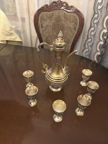 ibrik: Şərq üslubunda dekorativ içki dəsti - Tərkibi: 1 ədəd qapaqlı — 5