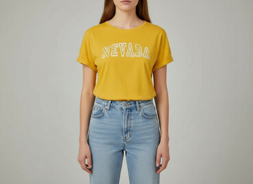 żółta koszulka sinsay: Sinsay, Women`s T-shirt, size S