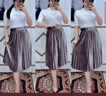 прямые женские юбки: Yukpa satilir tezedi 8 manat