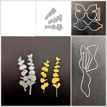 скрап: Трафареты, высечка для DIY, штамп для цветов, трафарет, нож, сделай — 8