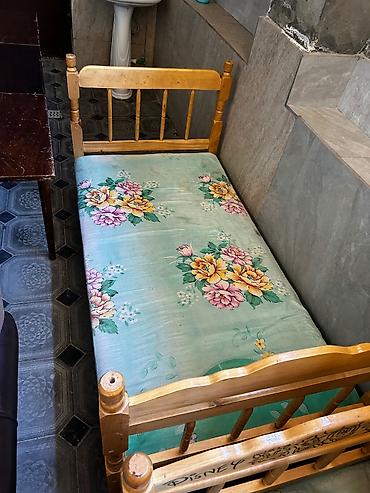 Mebel: Mebel dəsti – yumşaq kreslo, taxta çarpayı və düzbucaqlı masa - — 3