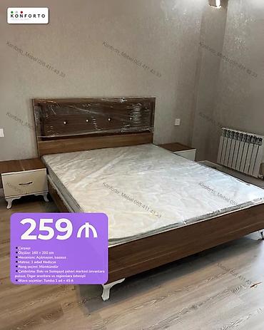 Yataq dəsti – çarpayı - Ölçü: 160 × 200 sm - Mexanizm: açılmayan