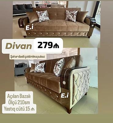 divan acilan: Divan-kravat, Yeni, Açılan, Bazalı, Vеlur parça, Şəhərdaxili pulsuz çatdırılma — 1
