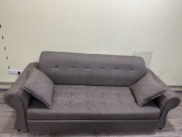 купить массажное кресло бу: Диван-кровать, цвет - Серый, Б/у