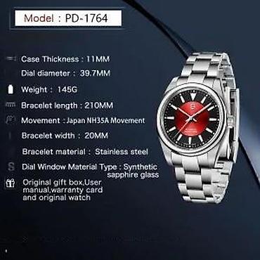 Ručni satovi: Pagani Design PD-1764-Rolex Oyster Perpetual-Seiko mehanizam Potpuno — 11