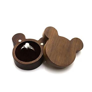 платие: Коробка деревянная под кольцо (mouse) Стильная коробочка для кольца в — 1