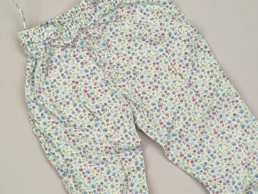 białe bawełniane legginsy: Niemowlęce spodnie materiałowe, 12-18 m, 80-86 cm, stan - Dobry