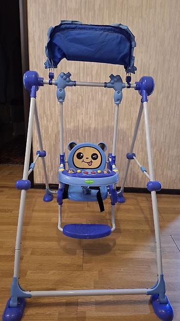 Yelləncəklər: Uşaq yelləncəyi – Brave Baby - Rəng: mavi - Növ: çərçivəli ev/yoltuar — 1