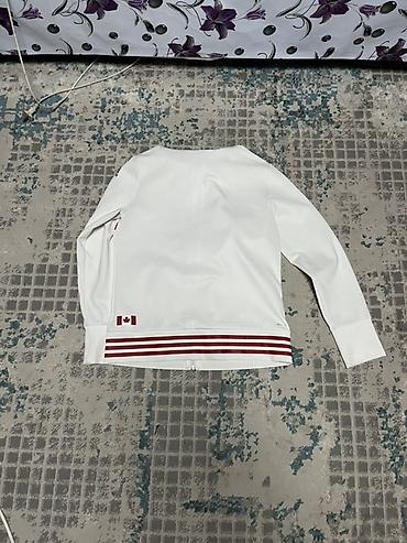 nike tech flees: Толстовка с капюшоном Adidas Team Canada оригинал - Цвет: белый с — 3