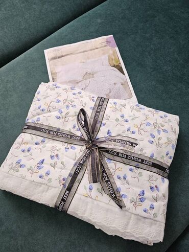 Комплекты постельного белья: Муслиновые постельное белье с нежными цветочными принтами - Материал — 13