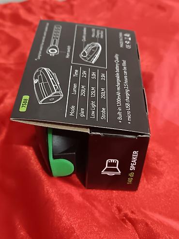 Велоаксессуары: Фонарик-спикер для велосипеда (модель 7588) Компактный передний свет — 4