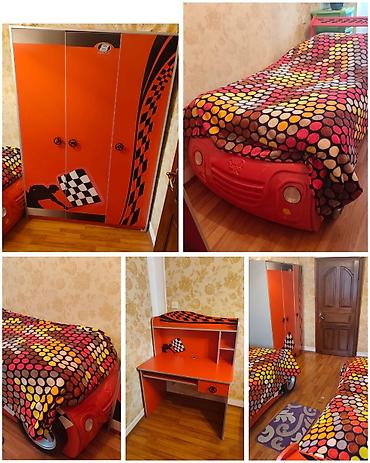 Gənc yataq dəsti 400₼. 2 ədəd maşın çarpayıdı,matrasları var.yaxşı — 1
