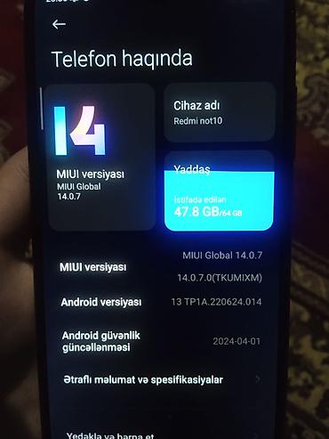xiaomi mi 10 kontakt home: Redmi 10, 64 GB, İki sim kartlı — 5