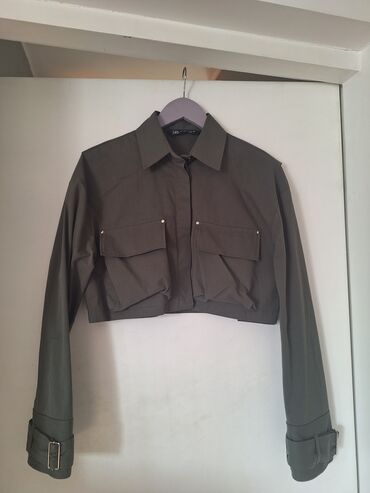 zenske sandale na stiklu: Zara, XS (EU 34), Single-colored, color - Khaki