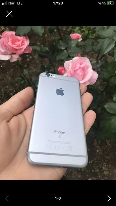 telefon case: IPhone 6s, 32 GB, Gümüşü, Barmaq izi