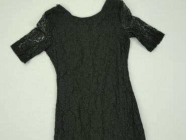 sukienki czarne midi: Sukienka, M, stan - Bardzo dobry