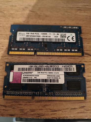 2 gb: 2gb ddr3 Оперативка ноутбук обе за 400 сом — 2