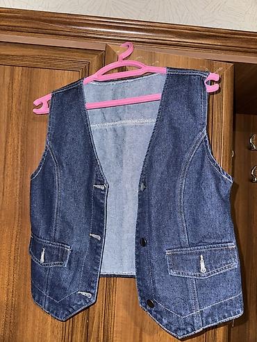yun corablar: Cins jilet geyinilmeyib - Material: qalın denim (cins), ikiqat — 1