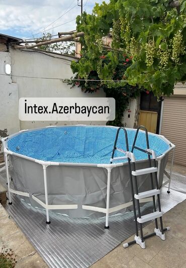 hava ilə doldurulan hovuzlar: İşlənmiş Karkas Swimming Pool Intex, 3.1 - 4 m, ≤ 200 l