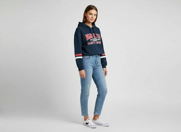 pull and bear bluzy: H&M Divided, Bluza z kapturem damska, rozmiar M