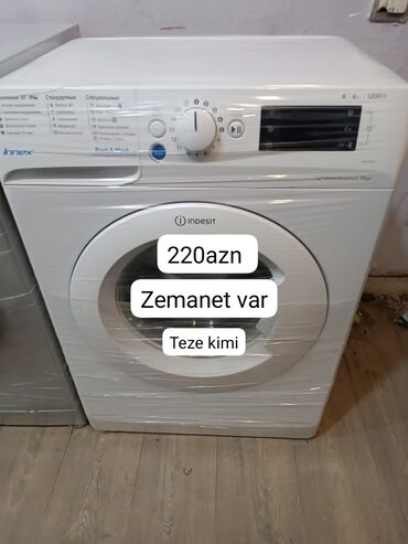 Paltaryuyan maşınlar: Paltaryuyan maşın Indesit, 6 kq, Avtomat, Ünvandan götürmə, Ödənişli çatdırılma