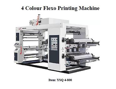 ağıllı lovhə: Yüksək sürətli 4 Rəngli Flekso Çap Maşını (Model : YSQ 4-800) 4 rəng — 1
